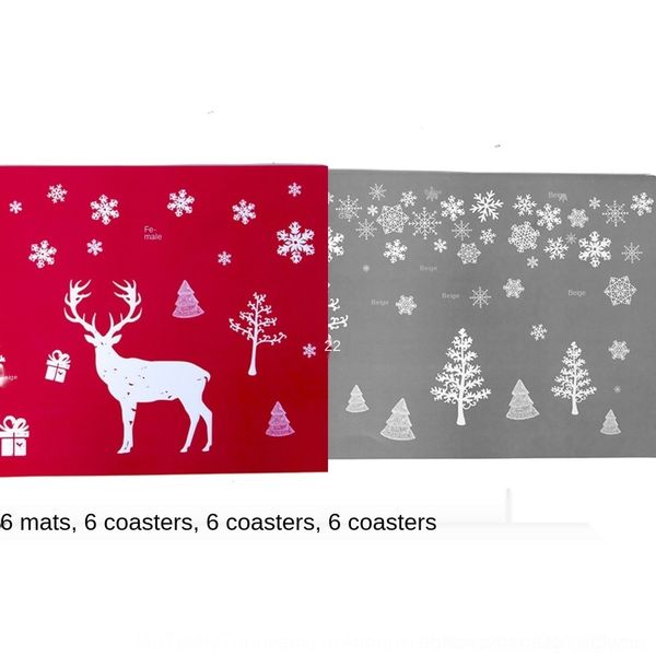 6ktwa xibao new meal cup cup 3jonh decorative creative coaster pvc printed dining mat christmas 6 packs each mat
6ktwa xibao new meal cup cup 3jonh decorative creative coaster pvc printed dining mat christmas 6 packs each mat