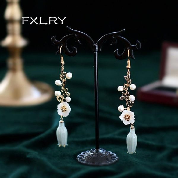 FXLRY Original Handmade Natural Pearl Preserved Dried Flower Elegant Lily Of The Valley Earrings Fashion Jewelry, Silver
FXLRY Original Handmade Natural Pearl Preserved Dried Flower Elegant Lily Of The Valley Earrings Fashion Jewelry, Silver