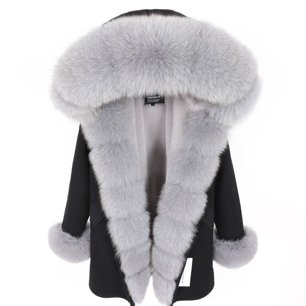 2021 new real fox skin goal winter coat long warm women's fashion jacket outerwear zpxe, Black
2021 new real fox skin goal winter coat long warm women's fashion jacket outerwear zpxe, Black
