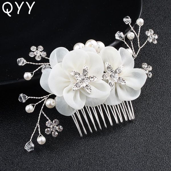 classic ivory white flowers gauze handmade wedding hair accessories women hair combs bridal hair ornaments blossom wmthqn rimmer, Silver
classic ivory white flowers gauze handmade wedding hair accessories women hair combs bridal hair ornaments blossom wmthqn rimmer, Silver
