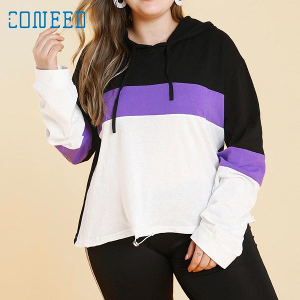 plus size women long sleeve print contrast color patchwork large size hooded blouse sweatershirt lady oversize hoodie 4xl, Black
plus size women long sleeve print contrast color patchwork large size hooded blouse sweatershirt lady oversize hoodie 4xl, Black