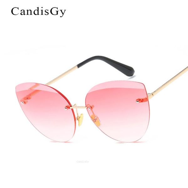 sunglasses luxury cateye fashion metal retro women rimless diamond gradient lens brand designer cat eye sun glasses eyewear, White;black
sunglasses luxury cateye fashion metal retro women rimless diamond gradient lens brand designer cat eye sun glasses eyewear, White;black