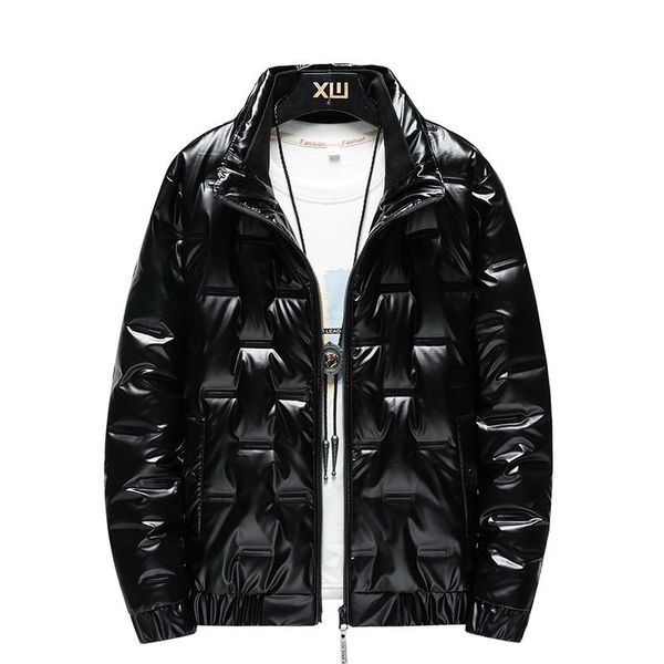 lightweight down cotton jacket men's 2021 new winter clothes short trendy brand shiny stand-up collar jacket 313b-2099, Black
lightweight down cotton jacket men's 2021 new winter clothes short trendy brand shiny stand-up collar jacket 313b-2099, Black