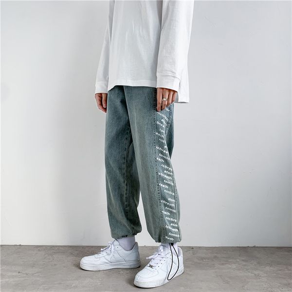 jeans men's autumn brand loose straight casual korean fashion versatile banded drawstring daddy pants, Black
jeans men's autumn brand loose straight casual korean fashion versatile banded drawstring daddy pants, Black