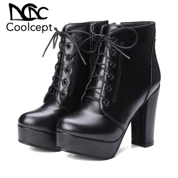 boots coolcept plus size 34-48 ankle women cross strap fashion zipper thick heel platform shoes casual office footwear1, Black
boots coolcept plus size 34-48 ankle women cross strap fashion zipper thick heel platform shoes casual office footwear1, Black