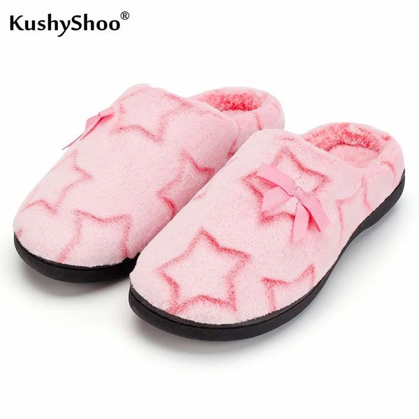 kushyshoo women memory foam slippers cozy flannel winter house shoes star pattern anti-slip sole women slippers zapatos de mujer x1020, Black
kushyshoo women memory foam slippers cozy flannel winter house shoes star pattern anti-slip sole women slippers zapatos de mujer x1020, Black