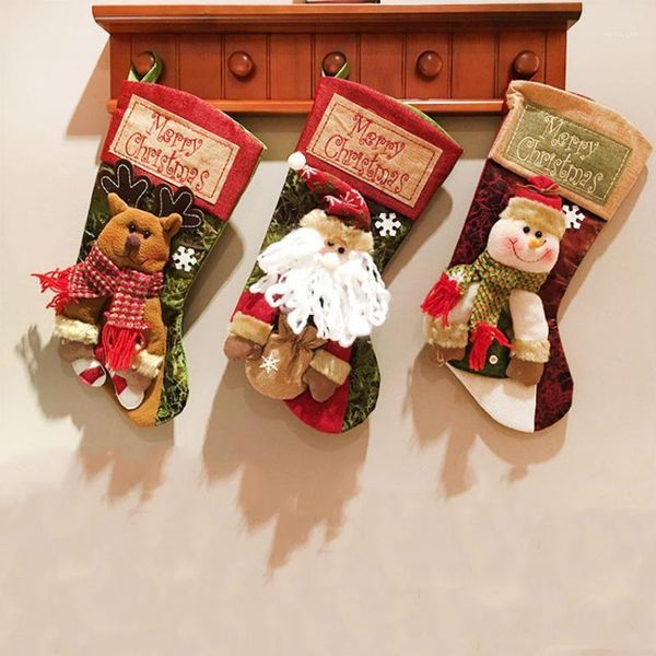christmas decoration santa claus snowman elk socks gift candy bags cloth stockings santa sacks ukhisimusi natale khirisimasi1
christmas decoration santa claus snowman elk socks gift candy bags cloth stockings santa sacks ukhisimusi natale khirisimasi1