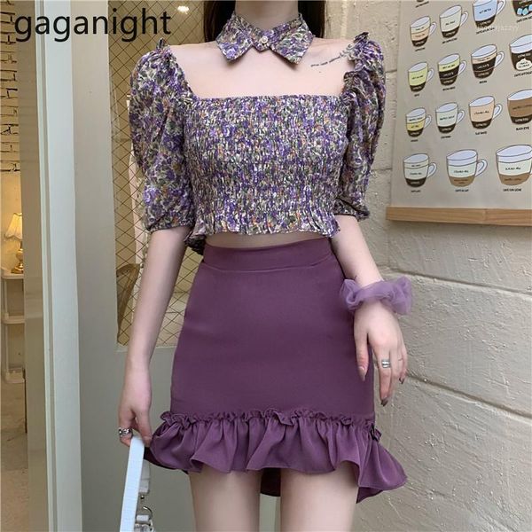two piece dress gaganight floral women sweet pieces set short slim girl blouse with fake collar mini skirt summer fashion 2 set1, White
two piece dress gaganight floral women sweet pieces set short slim girl blouse with fake collar mini skirt summer fashion 2 set1, White