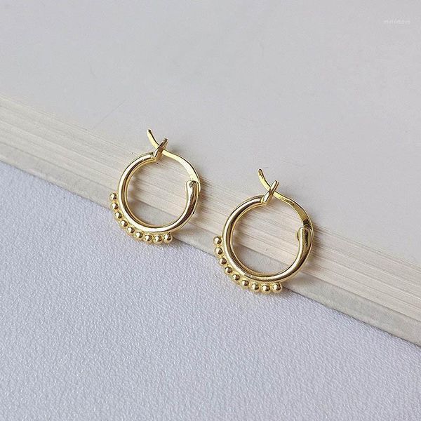 hoop & huggie 16mm*13mm authentic 925 sterling silver beads pattern design earrings fine jewelry tle2241, Golden;silver
hoop & huggie 16mm*13mm authentic 925 sterling silver beads pattern design earrings fine jewelry tle2241, Golden;silver
