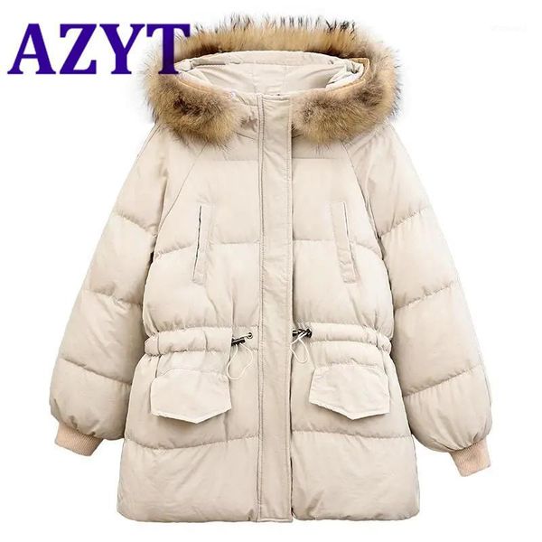 azyt big fur collar winter women long down parka coat 2020 fashion hooded mid long down jacket for women thicken cotton coat1, Black
azyt big fur collar winter women long down parka coat 2020 fashion hooded mid long down jacket for women thicken cotton coat1, Black