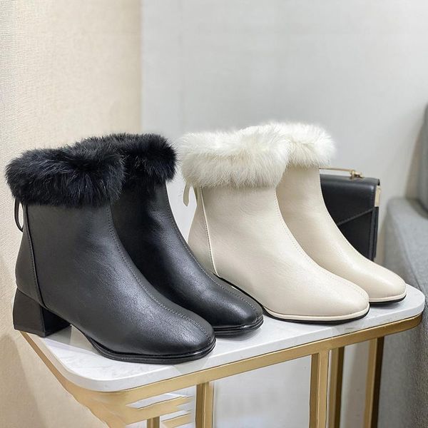 fashion winter boots plush fur square heel leather boots luxury designer zipper warm black women botines mujer 2021
fashion winter boots plush fur square heel leather boots luxury designer zipper warm black women botines mujer 2021