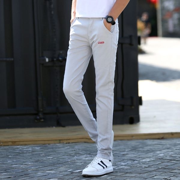 l64vk 2019 men's and summer new feet slim elastic mid-waist casual trousers casual spring men's small korean pants pants ikllv, Blue
l64vk 2019 men's and summer new feet slim elastic mid-waist casual trousers casual spring men's small korean pants pants ikllv, Blue