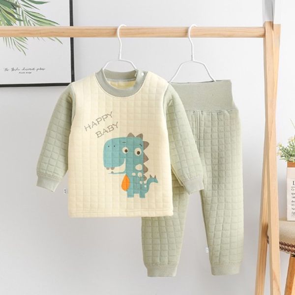 thermal underwear set baby's three-layer thickened high waist pants boys and girls' air cotton pajamas korean children's wear, Blue;red
thermal underwear set baby's three-layer thickened high waist pants boys and girls' air cotton pajamas korean children's wear, Blue;red