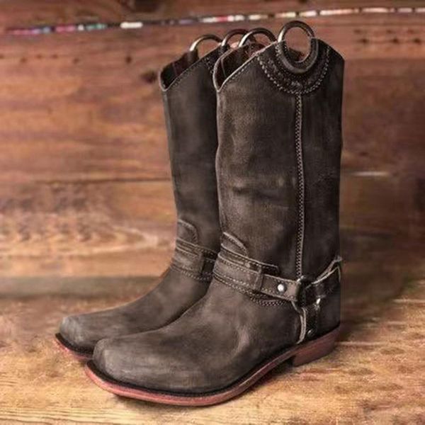 women's classic low-heele square head embroidered western rodeo cowboy boots botas mujer invierno 2021#45, Black
women's classic low-heele square head embroidered western rodeo cowboy boots botas mujer invierno 2021#45, Black