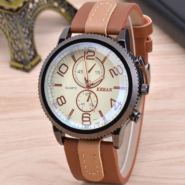 simple fashion sports men's belt watch large dial dazzling blue quartz watch men's watch, Slivery;brown
simple fashion sports men's belt watch large dial dazzling blue quartz watch men's watch, Slivery;brown