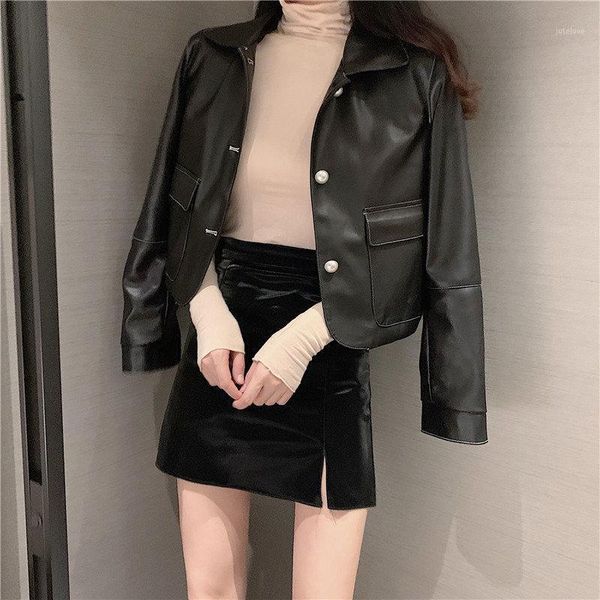 alien kitty all-match 2020 plus size jackets pu leather locomotive elegant autumn stylish slim solid women long sleeves coat1, Black;brown
alien kitty all-match 2020 plus size jackets pu leather locomotive elegant autumn stylish slim solid women long sleeves coat1, Black;brown