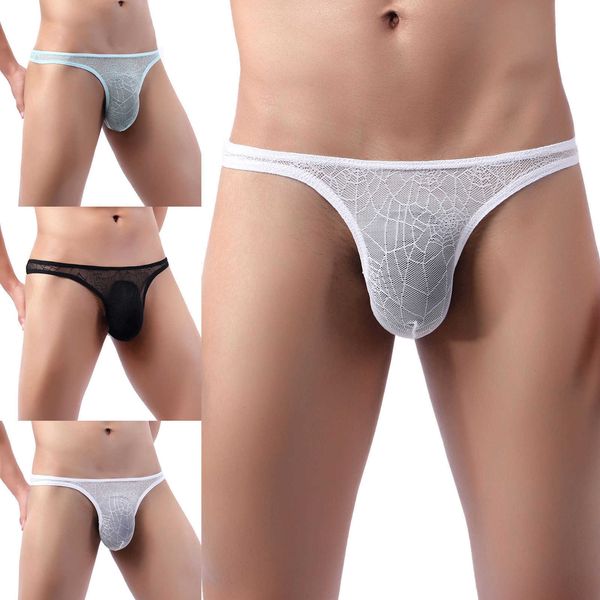 men's lingerie lace crotch underwear leather patchwork male briefs panties, Black;white
men's lingerie lace crotch underwear leather patchwork male briefs panties, Black;white