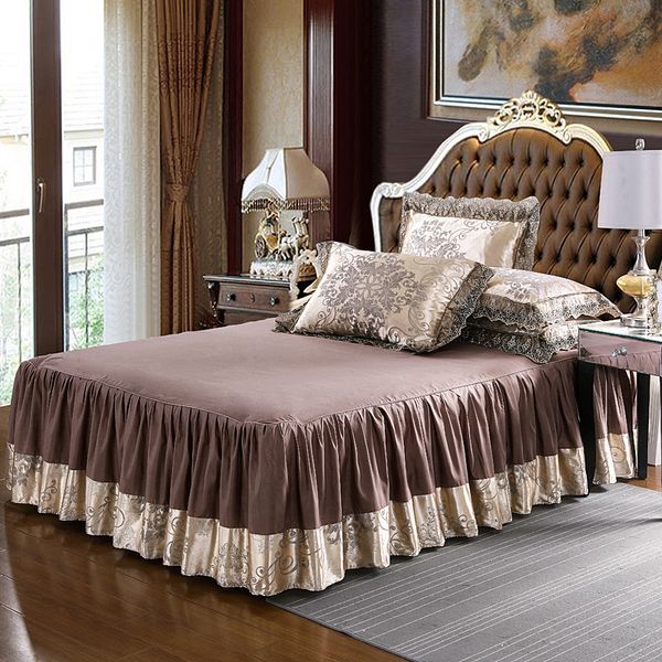 4pcs satin jacquard luxury lace bedding sets king size duvet cover set bed skirt set pillowcase bedclothes c0223
4pcs satin jacquard luxury lace bedding sets king size duvet cover set bed skirt set pillowcase bedclothes c0223