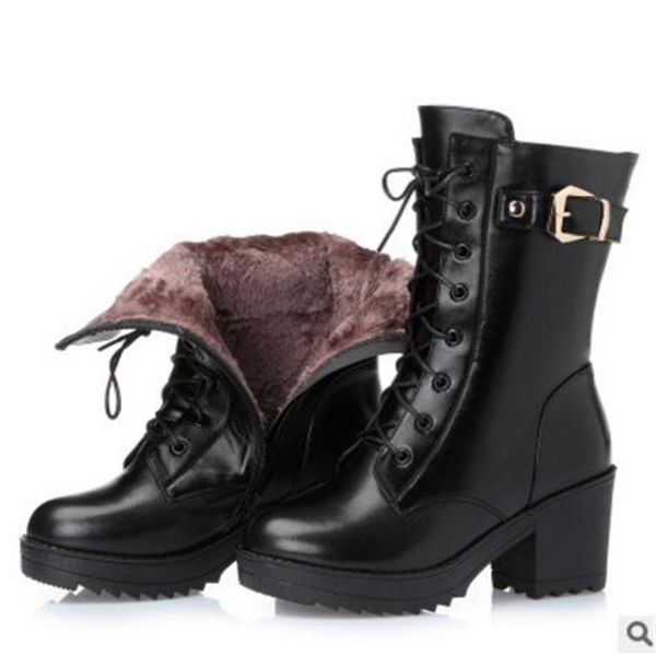 2021 new women's high-quality snow size 41 42 43 genuine leather high heels, winter boots thick with warm wool 3gcp, Black
2021 new women's high-quality snow size 41 42 43 genuine leather high heels, winter boots thick with warm wool 3gcp, Black