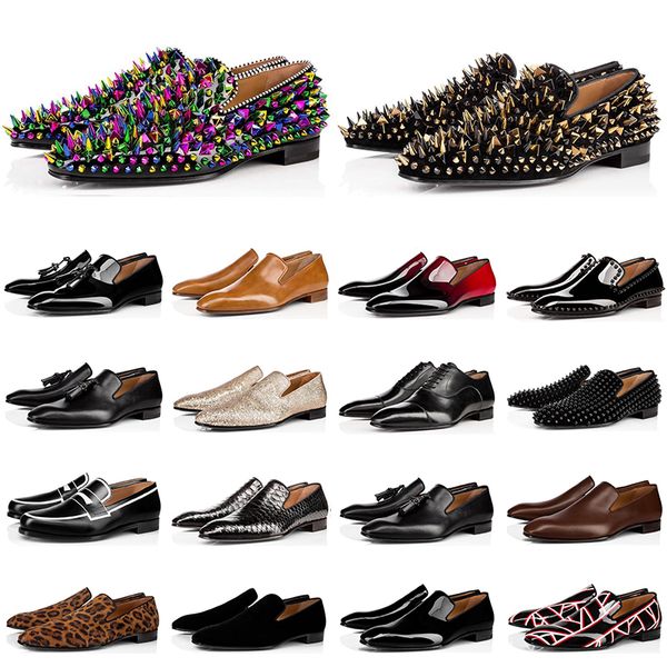 fashion mens loafers shoes red bottoms triple black suede patent leather rivets loafer dress wedding business shoes size 39-47
fashion mens loafers shoes red bottoms triple black suede patent leather rivets loafer dress wedding business shoes size 39-47