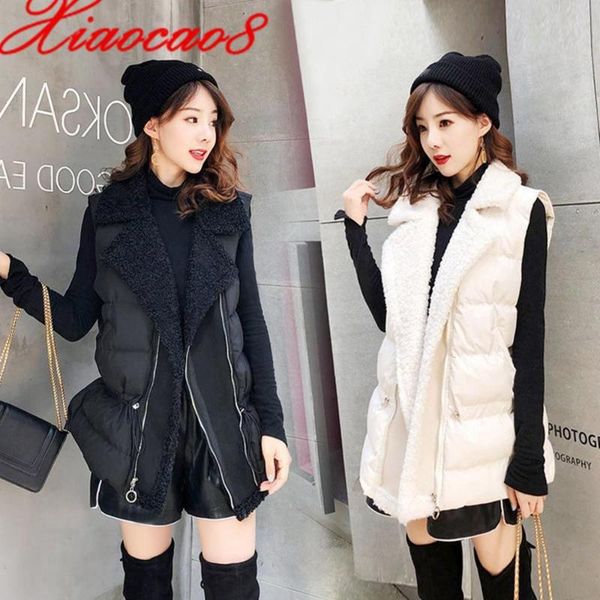 plus size women's solid imitation lambswool thick warm vest coat pockets zip sleeveless jacket waistcoat office lady gilet femme, Black;white
plus size women's solid imitation lambswool thick warm vest coat pockets zip sleeveless jacket waistcoat office lady gilet femme, Black;white