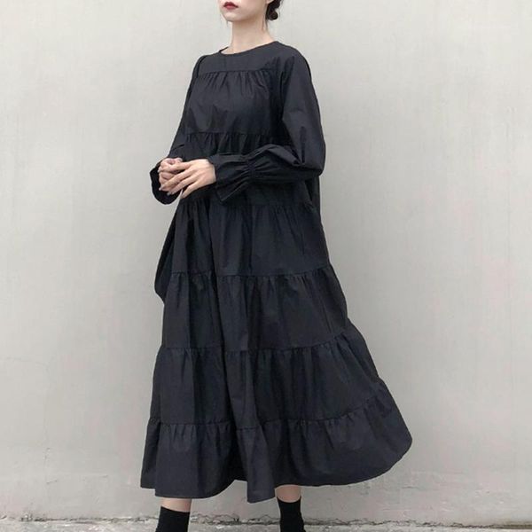 casual dresses women solid color a-line dress o-neck long sleeve pullover streetwear female vestido 2021 spring korean style1, Black;gray
casual dresses women solid color a-line dress o-neck long sleeve pullover streetwear female vestido 2021 spring korean style1, Black;gray