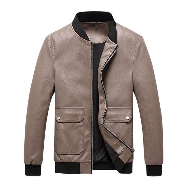 2020 men leather jacket stand collar bomber jacket pockets motorcycle vintage pu leather coat faux biker, Black
2020 men leather jacket stand collar bomber jacket pockets motorcycle vintage pu leather coat faux biker, Black