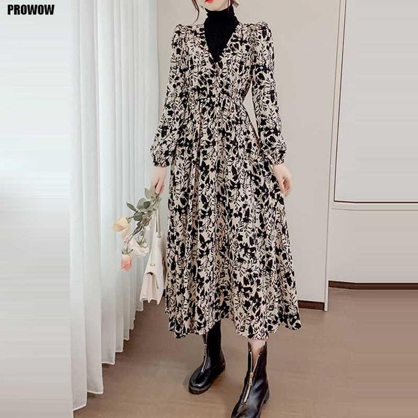casual dresses french floral stitching dress lady elegant party one-piece korean 2021 spring autumn women long sleeve, Black;gray
casual dresses french floral stitching dress lady elegant party one-piece korean 2021 spring autumn women long sleeve, Black;gray