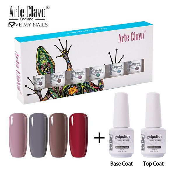arte clavo pure color nail gel polish 8ml 6pcs/set gel polish base coat gift box kit uv led soak off nail art manicure set, Red;pink
arte clavo pure color nail gel polish 8ml 6pcs/set gel polish base coat gift box kit uv led soak off nail art manicure set, Red;pink