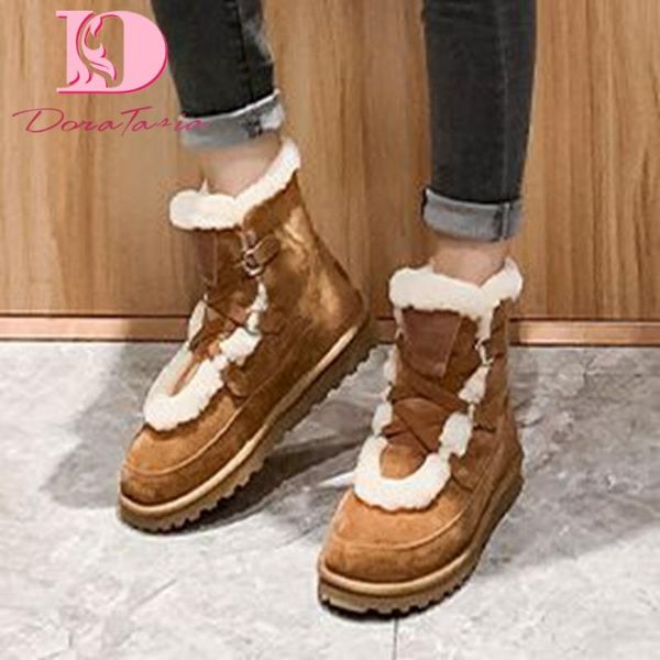 doratasia new fashion ladies winter snow boots round toe flat with plush boots women 2020 outdoor casual warm fur shoes woman, Black
doratasia new fashion ladies winter snow boots round toe flat with plush boots women 2020 outdoor casual warm fur shoes woman, Black