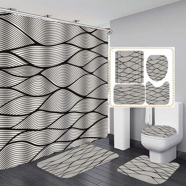 butterfly wavy stripes print fabric shower curtain sets non-slip rugs toilet lid cover and bath mat carpet bathroom curtains set
butterfly wavy stripes print fabric shower curtain sets non-slip rugs toilet lid cover and bath mat carpet bathroom curtains set