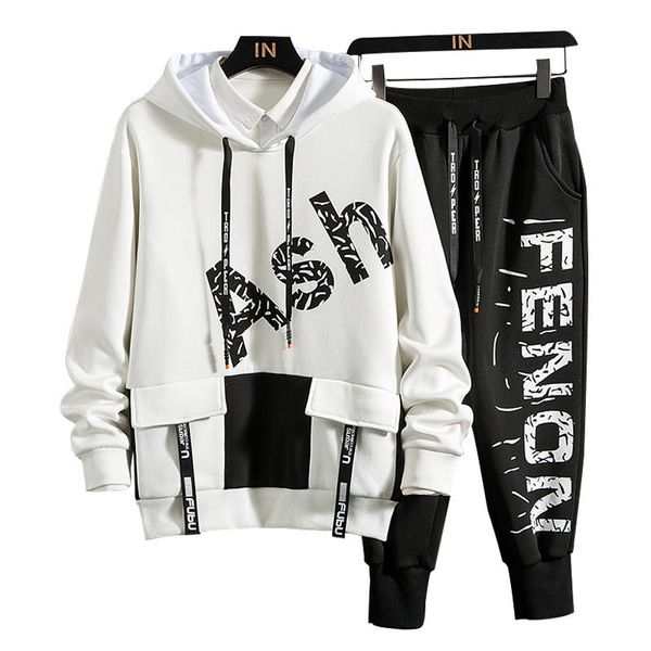 patchwork men's sportswear sets 2020 autumn spring hoodies male casual tracksuit sweatshirt + sweatpants track suit, Gray
patchwork men's sportswear sets 2020 autumn spring hoodies male casual tracksuit sweatshirt + sweatpants track suit, Gray