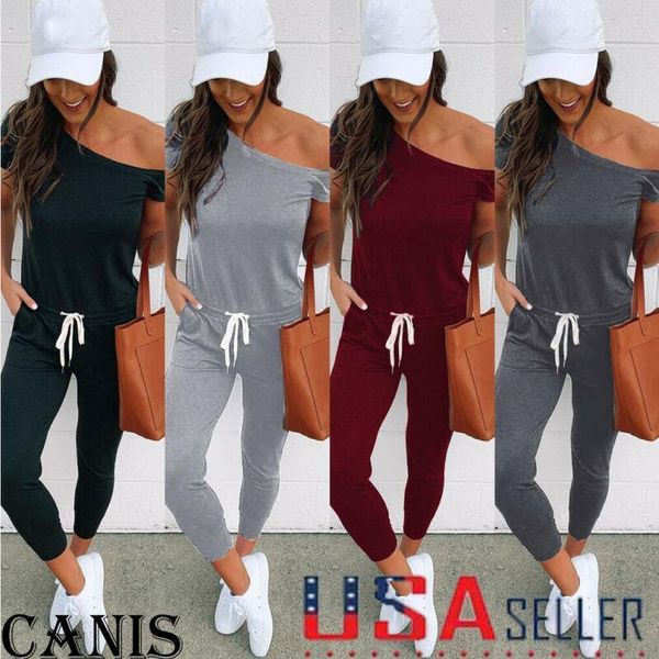 women's casual lace up loose solid off shoulder playsuit bodycon short sleeve jumpsuit romper trousers, Black;white
women's casual lace up loose solid off shoulder playsuit bodycon short sleeve jumpsuit romper trousers, Black;white