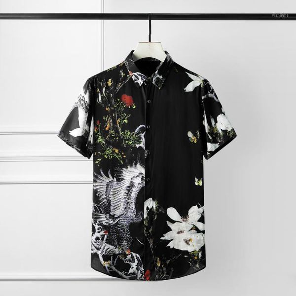 new men shirt luxury digital printing short sleeve mens dress shirts allover printed casual shirts tercel slim fit man1, White;black
new men shirt luxury digital printing short sleeve mens dress shirts allover printed casual shirts tercel slim fit man1, White;black