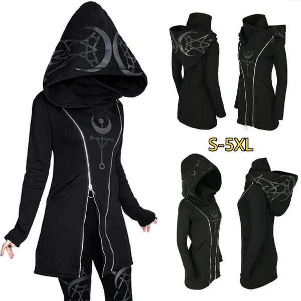 2020 hoodie punk long hoodies sleeve style black women's hooded print zipper double kucpj, Black;white
2020 hoodie punk long hoodies sleeve style black women's hooded print zipper double kucpj, Black;white