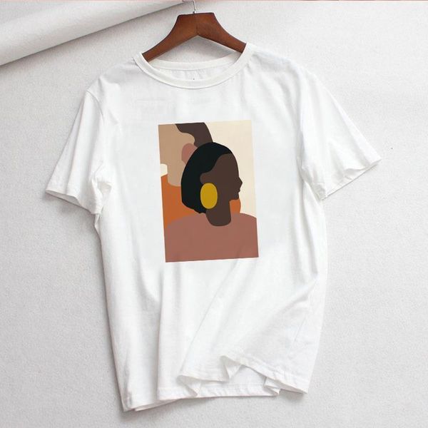 vintage abstract printing summer new cartoon fashion casual women tee harajuku female feminist cotton t-shirt, White
vintage abstract printing summer new cartoon fashion casual women tee harajuku female feminist cotton t-shirt, White