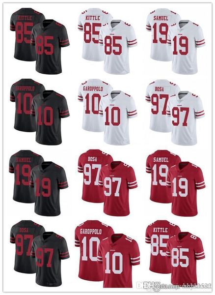 men women san francisco youth 49ers 85 george kittle 97 nick bosa 10 jimmy garoppolo 19 deebo samuel football jerseys, Black;red
men women san francisco youth 49ers 85 george kittle 97 nick bosa 10 jimmy garoppolo 19 deebo samuel football jerseys, Black;red