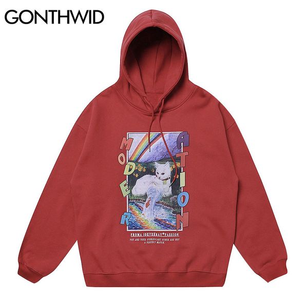 творческого cat печать руно толстовка толстовка streetwear mens hip hop harajuku вскользь пуловер с капюшоном топы мужского, Black
творческого cat печать руно толстовка толстовка streetwear mens hip hop harajuku вскользь пуловер с капюшоном топы мужского, Black