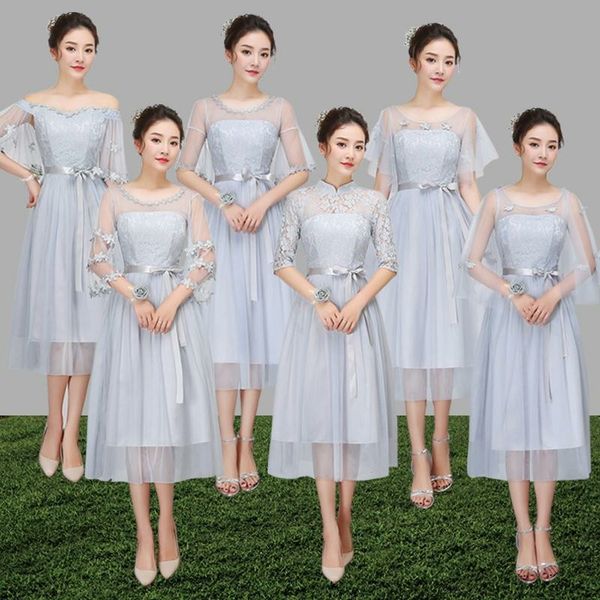 Tea-length Plus Size Elegant Tulle Party Prom Pale Mauve lace Bridesmaid DressesDress For Wedding PartyWedding Guest Dress
Tea-length Plus Size Elegant Tulle Party Prom Pale Mauve lace Bridesmaid DressesDress For Wedding PartyWedding Guest Dress
