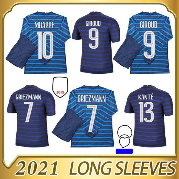 2020 new soccer jersey griezmann mbappe pogba giroud kante 2021 home away high-quality long sleeve football shirt, Black;yellow
2020 new soccer jersey griezmann mbappe pogba giroud kante 2021 home away high-quality long sleeve football shirt, Black;yellow