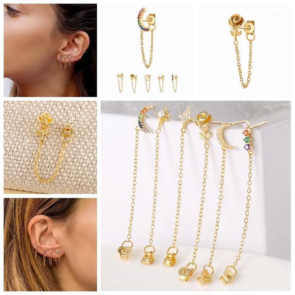 luxury 2020 stud earrings 925 sterling silver crystal zircon row gold huggie earrings for women female brincos oorbellen a301, Golden;silver
luxury 2020 stud earrings 925 sterling silver crystal zircon row gold huggie earrings for women female brincos oorbellen a301, Golden;silver