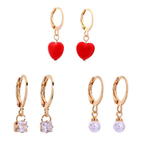 dangle & chandelier kissme three pairs one set red acrylic heart imitation pearl crystal drop earrings for women gifts gold color fashion je, Silver
dangle & chandelier kissme three pairs one set red acrylic heart imitation pearl crystal drop earrings for women gifts gold color fashion je, Silver