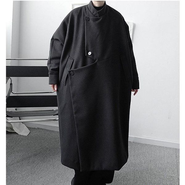 male japan streetwear black wool cardigan jacket overcoat men asymmetry design woolen loose long trench coat cloak outerwear1
male japan streetwear black wool cardigan jacket overcoat men asymmetry design woolen loose long trench coat cloak outerwear1