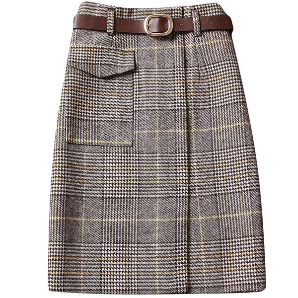 bella philosophy winter new plaid women wool skirt vintage slim lady elegant woolen skirts check print 201109, Black
bella philosophy winter new plaid women wool skirt vintage slim lady elegant woolen skirts check print 201109, Black