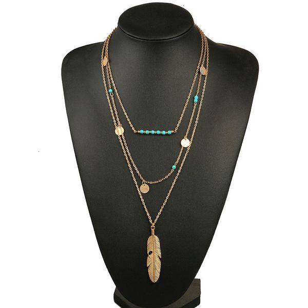 vintage statement necklaces feather pendants jewelry multi layers long necklace women nl579 i2zk, Silver
vintage statement necklaces feather pendants jewelry multi layers long necklace women nl579 i2zk, Silver