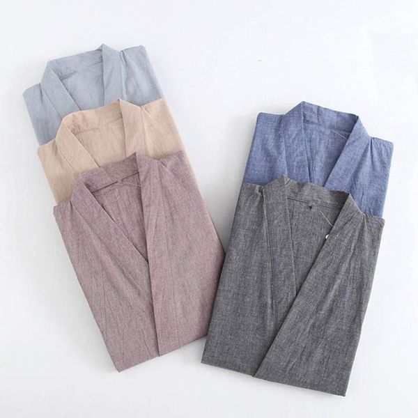 men's sleepwear japanese mens kimono pajamas suits male robe gown 2pcs/set lounge bathrobe loose man cotton comfortable hombre, Black;brown
men's sleepwear japanese mens kimono pajamas suits male robe gown 2pcs/set lounge bathrobe loose man cotton comfortable hombre, Black;brown