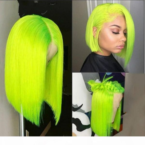 13*4 synthetic lace front wig straight hair bob wigs ombre color and green color lace frontal cosplay short wigs for women, Black
13*4 synthetic lace front wig straight hair bob wigs ombre color and green color lace frontal cosplay short wigs for women, Black