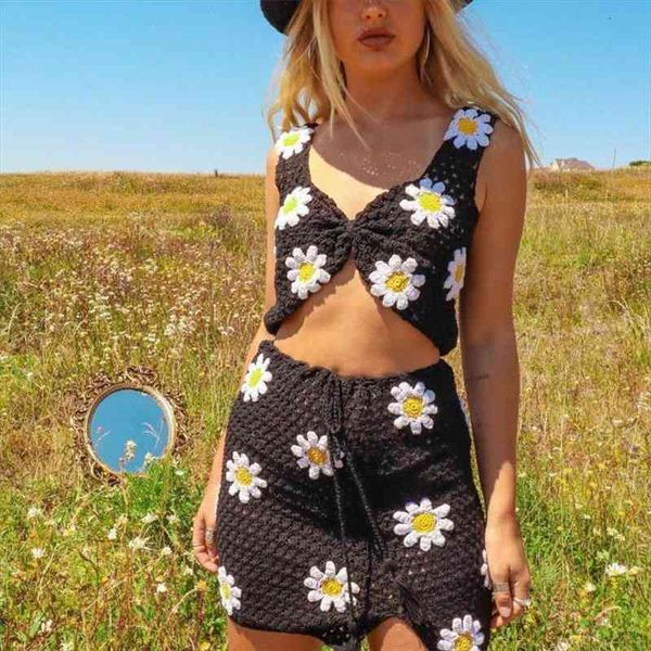 2 piece knitted skirt set for women sleeveless y2k tank crop crochet floral mini skirt summer beach dress, Gray
2 piece knitted skirt set for women sleeveless y2k tank crop crochet floral mini skirt summer beach dress, Gray