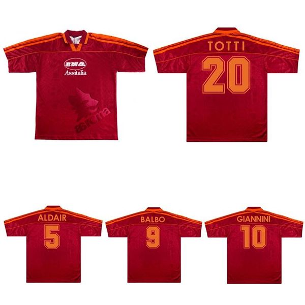 1995 1996 roma classic retro soccer jersey 95/96 totti aldair giannini balbo fonseca vintage football shirt, Black;yellow
1995 1996 roma classic retro soccer jersey 95/96 totti aldair giannini balbo fonseca vintage football shirt, Black;yellow