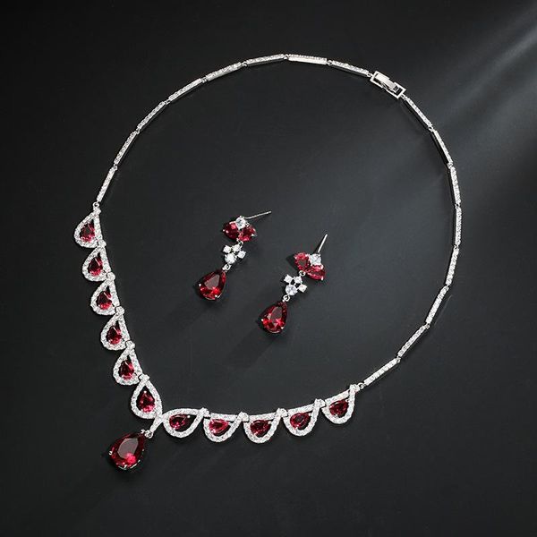 new brilliant water drop cubic zirconia jewelry sets for women bride necklace set wedding accessories wholesale, Silver
new brilliant water drop cubic zirconia jewelry sets for women bride necklace set wedding accessories wholesale, Silver